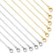 Qianyu 12 Pieces Necklace Chains for Jewelry Making with Lobster Clasp Gold and Silver Plated DIY Jewelry Charms Round Link Snake Necklace Chains ...