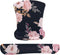 MOSISO Wrist Rest Support for Mouse Pad & Keyboard Set, Peony Ergonomic Mousepad Non-Slip Base Home/Office Pain Relief & Easy Typing Cushion with ...
