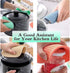 5 Pcs Round Silicone Trivets Pot Holder Mats,Extra Thick Heat Resistant Kitchen Countertop Mats,Honeycomb Rubber Hot Pads Trivets for Hot Dishes,F...