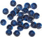 50 Pcs Large 1 inch Blue Buttons for Sewing Round Resin Navy Blue Buttons for Crafts 4 Hole Flatback Coat Buttons for Shirt Sweater DIY and Clothi...