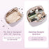 Travel Makeup Bag,Large Capacity Cosmetic Bags for Women,Waterproof Portable Pouch Open Flat Toiletry Bag Make up Organizer with Divider and Handl...
