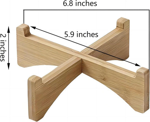 Small Wooden Plant Stand, Decorative Succulents Plant Pot Holder, 7", 2 Pack...