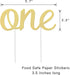 Gold 1st Birthday Topper, Double Sided Glitter, Number One Cake Topper Decoration, One Year Bday Party Decor for Girls and Boys, Couples And Marri...