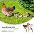 1 Set Hen Chick Ground Plug Yard Decor Yard Sign Simulation Chicken Insert Acrylic Chicken Stake Garden Chicken Decoration Courtyard Insert Garden...