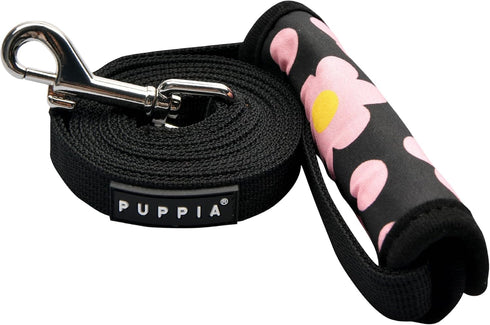 Puppia Spring and Summer Fashion Bacopas Dog Leash, Black, Large...