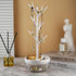 Branch Jewelry Rack With Rotatable Base and Storage Box Tree Tower Rack Hanging Organizer for Ring Earrings Necklace Bracelet,Suitable for living ...