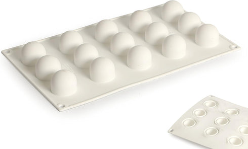 Silikomart Professional Silicone Baking Mold, Mini Truffle 15 Cavities (1 Each)...
