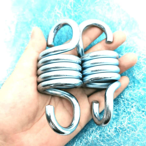 2PCS Hammock Spring Hardened Galvanized Steel Extension Spring Coil 600lb Support for Hanging Hammock Chairs...