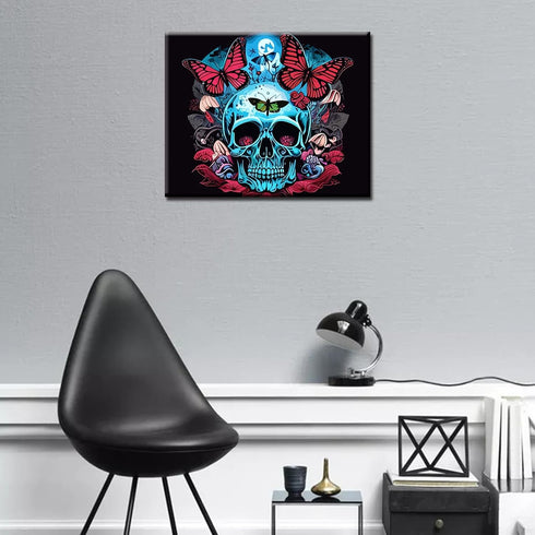 Paint by Numbers Kits 16x20 Canvas DIY Oil Painting for Kids,Students,Adults Beginner with Brushes & Acrylic Pigment - Day of The Dead Mexico Butt...