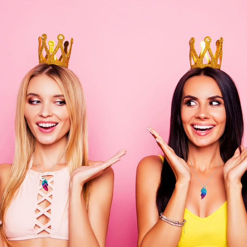 2 Pieces Half Heart Bff Necklace Friendship Necklace for Friend Birthday Party...