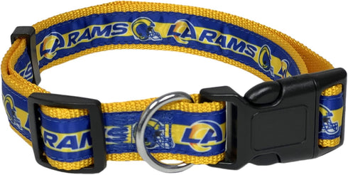 NFL PET Collar Los Angeles Rams Dog Collar, Large Football Team Collar for Dogs & Cats. A Shiny & Colorful Cat Collar & Dog Collar Licensed by The...