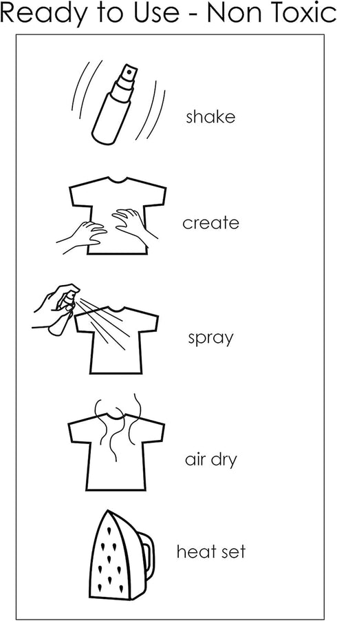 S.E.I. Sunset Tie Dye Kit 3 Pack: Pre-Mixed Spray Tie Dye Kit, Easy-to-Use, Non-Toxic Fabric Dye in Magenta, Yellow, and Orange, Shake and Spray...