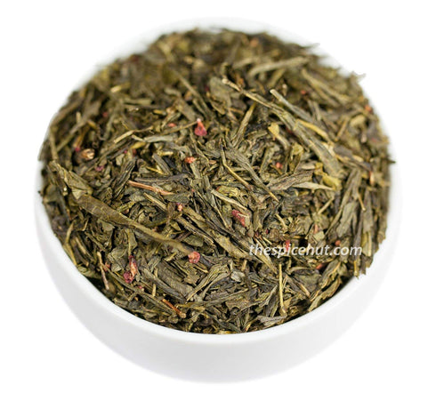 Raspberry Green Tea, Loose Leaf Green Tea - Caffeinated | bulk 8oz, 80-100 cups | The Spice Hut, First Sip of Tea...