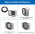 PULUZ 52mm UV?ND2-400 Lens Filter Adjustable Neutral Density Filter for GoPro Hero11 / Hero11 Black Mini / HERO10 / HERO9 with Adapter Ring and Le...