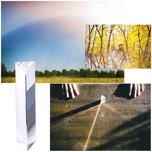 Sumnacon Photography Prism, 6" Crystal Glass Triangular Prism Full Rainbow Color Spectrum Best for Photography...