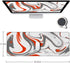 Large Gaming Mouse Pad with Stitched Edges, Minimalist Topographic Map Desk Mat, Extended Mousepad with Anti-Slip Base, Cool Desk Pad for Keyboard...