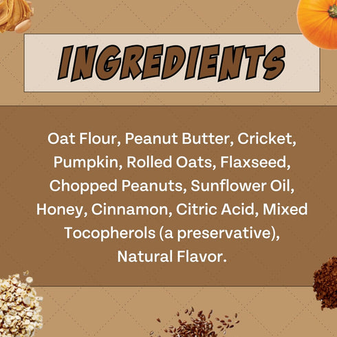 Peanut Butter, Cricket, Pumpkin Gut Health Dog Treats (5oz, 2-Pack) | Limited Ingredients, Hypoallergenic, Natural Prebiotic | Pet Superfood Train...