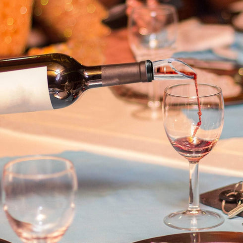 DERNORD Wine Chiller 3-in-1 Stainless Steel Wine Bottle Cooler Stick Freezer with Aerator and Pourer for Chilling Longer, Pouring and Aerating Win...