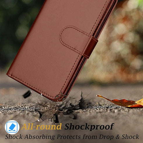 Moto E5 Play Wallet Case, Moto E5 Cruise/E5 GO Wallet, Takfox PU Leather with Card Holder Folio Flip with Strap Detachable Magnetic Wallet Phone C...
