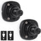 2 Pack Speaker Wall Mount Holder for 1/4"-20 Threaded Keyhole,2 Pack Adaptors Compatible with Non 1/4"-20 Threaded Screw Holes,360°Rotation Adjust...