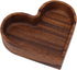 Pssopp Wooden Serving Platter, 14.5x14.5cm Heart Shape Smooth Textured Elegant Nonslip Table Tray for Tea Food Snack Kitchen Utensils (Heart 14.5x...