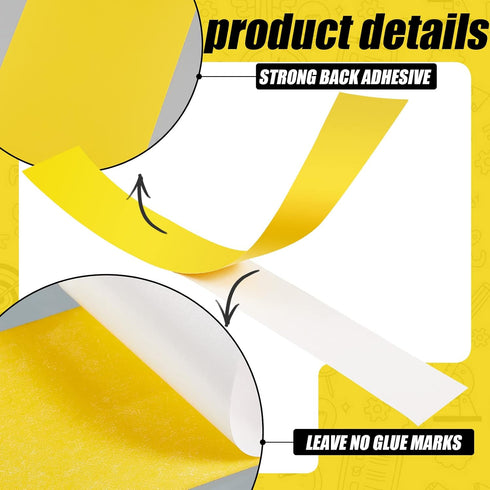 Zero Gap Woodworking Tape for More Accurate Cuts On Miter Saw Table Saw PVC Self Adhesive Strips for Positioning Wood Cutting, 2 x 14 Inch, Yellow...