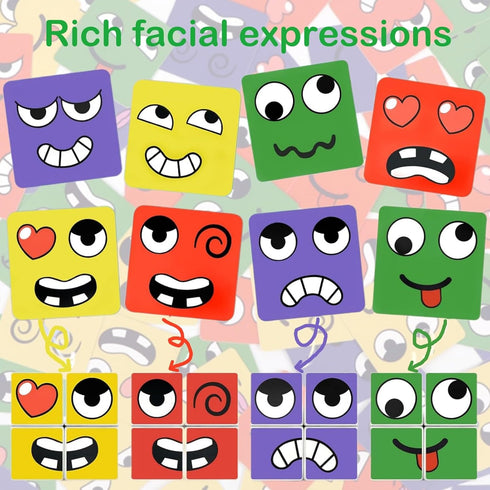 Face Changing Magic Cube Game,Face Blocks Game,Face Change Cube Game,Expressions Matching Block,Puzzles Building Cubes Toy,Educational Puzzles Toy...