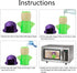 Angry Mama Microwave Steam Kitchen High Temperature Cleaning Equipment Easily Crud in Minutes Steam and Disinfects with Vinegar and Water for Kitc...
