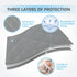 TILLYOU Pack and Play Sheet - Soft Quilted Crib Cover Pad, Toddlers Mattress Protector with 1''-3'' Deep Pocket, Thick Play Yard Playpen Sheets, B...