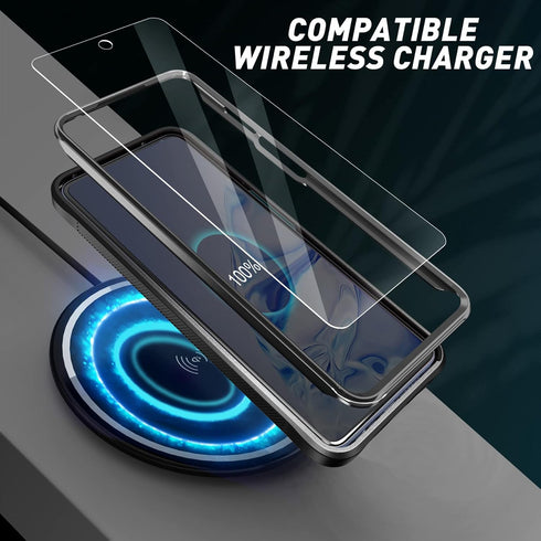 URBANITE for Motorola Moto G Stylus 5G (2022) Case, Military Grade Rugged Shockproof Protective Cover with Screen Protector and Kickstand (Black)...