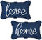 ASPMIZ Outdoor Pillow Covers 12 x 20 Inch, Waterproof Lumbar Throw Pillows for Patio Porch Furniture Couch Navy Blue Home Decorative Cushion Cover...