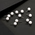 Charisma 8mm Composite Pearl Earrings Round Ball Pearls Stud Earrings Hypoallergenic 12 Pairs Imitation Pearl Earrings Set for Women...