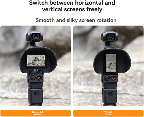 Lens Hood Gimbal Protector Cover Sunshade Lens Shield for DJI OSMO Pocket 3, Screen Hood Sunshade Cover Anti-Glare for Pocket 3 Accessories (Lens ...
