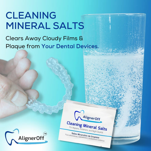 Retainer Cleaning Crystal for Clear Aligners and Retainers| Compatible with Aligners, Invis Align, Nightguards and Dentures| Daily or Weekly Used|...