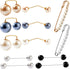 12 Pieces Faux Pearl Brooch Sweater Shawl Brooch Anti Exposure Neckline Safety Pin with Different Design for Women Girls...