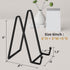 3 Pack 6-Inch Plate Holder Display Stand, Metal Plate Stands for Display + Black Plate Stand, Frame Holder Stand, Easel Stand for Display Book, Pi...