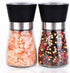 Salt and Pepper Grinder Shakers Set Spice Mill Refillable Grinders (2.5 inches x 5.1 inches)...