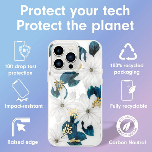 Sonix | Compatible with MagSafe iPhone 13 Pro Case Floral | 10ft Drop Tested | Delilah Flower...