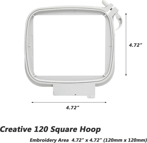 Sew Tech Embroidery Hoop for Husqvarna Viking Designer Diamond Deluxe Ruby Royale Topaz Pfaff Creative Sensation Vision etc., Sewing Embroidery Ma...