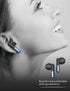 Acuvar in-Ear Wireless Bluetooth 5.2 Headphones, Earbuds with Microphone Compact Rechargeable USB C Smart LED Case for Smartphones Android iOS (Bl...