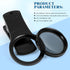 37mm Cell Phone Lens CPL Filter- Universal Phone Camera Lens Clip On CPL Filter Lens Circular CPL Polarizer Filter Compatible with/Smartphones, wi...