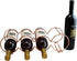 Dependable Industries inc. Essentials Rose Gold Stackable Table Top Wine Rack - Holds up to 7 Bottles and Keeps Wine Horizontal to Prevent Oxidati...