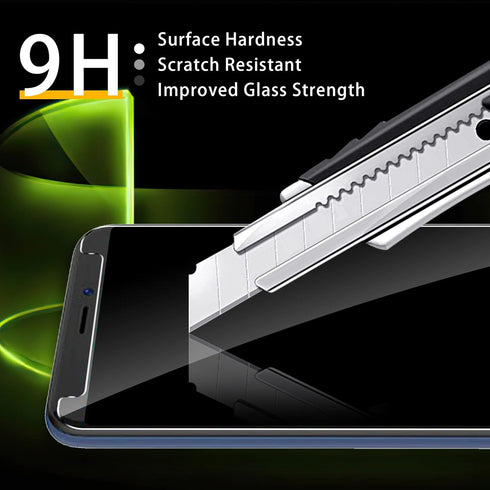 [2+2 Pack Screen Protector for BLU View 3 (B140DL) and Camera Lens Protector - Tempered Glass,Anti-fingerprint,Shatter Proof,HD Clarity...