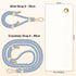 UKON Cell Phone Lanyard,Crossbody Lanyard Premium Metal Buckle Phone Charms with 2 X Phone Patch (Blue)......