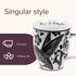 Karma Gifts 16 oz Black and White Boho Mug Hummingbird - Cute Coffee and Tea Mug - Ceramic Coffee Mugs for Women and Men, 1 Count (Pack of 1)...