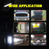 Chelhead Surface Mount Led Lights, Aluminium Base Led Backup Lights 6500K Led Fog Lights or Side Marker Indicator Lights Under Hood Compatible wit...