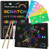 Smasiagon Scratch Paper Art Set for Kids, 2 Pack Scratch Off Art Notebook Crafts Halloween Gifts for Kids Ages 3-12 Girls Boys Birthday Christmas ...