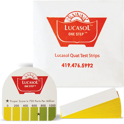 Lucasol Quat Test Strips For Proper Dilution And Concentration Of Cleaning Products, Individual, Cleaning Supplies For Home Improvement, Pre-Cut T...