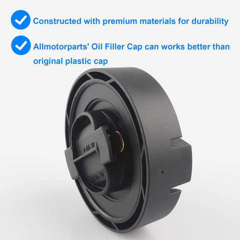 Oil Filler Cap, Replace 11128655331, 11-12-8-655-331 Compatible with BMW - 128i 135i 320i 328i 328xi 335i 528i 535i 740Li 740i M3 M5 M6 X1 X3 X5 X...