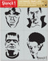 Stencil1 Monsters Stencils 4 Pack - Durable Quality Reusable Stencils for Painting - Decorating Items and Decor on Walls Fabric & Furniture Art Cr...